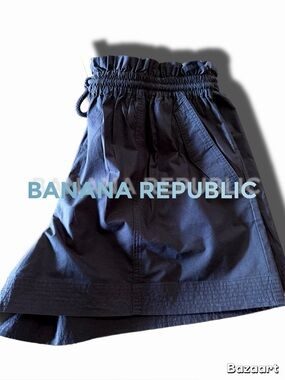 Banana Republic Dark Navy Elastic Waist Skirt